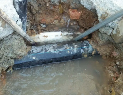 饶平测漏水之水管漏水